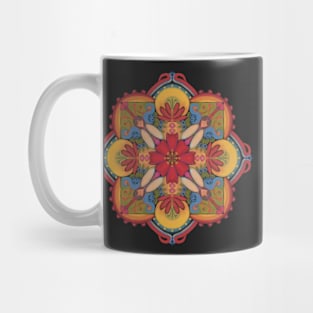 Symmetrical Ornament in folkloristic boho-style Mug